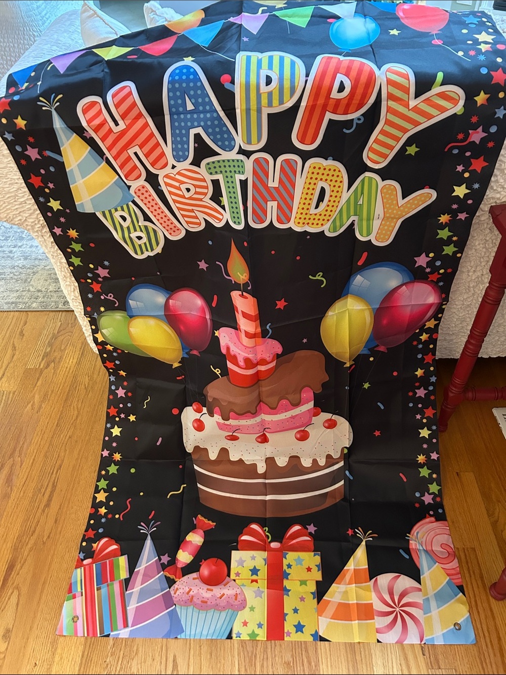 Birthday Banner with Grommets
